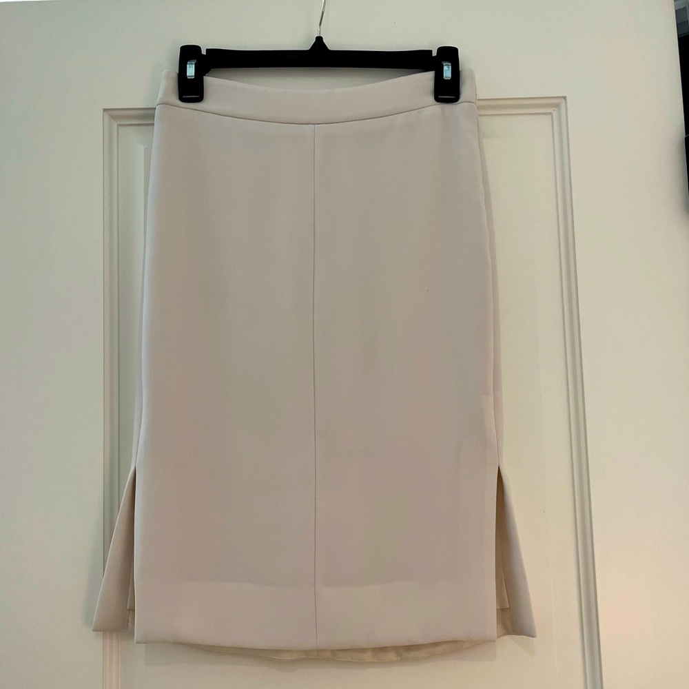 J.Crew Offwhite Pencil Skirt, size 0